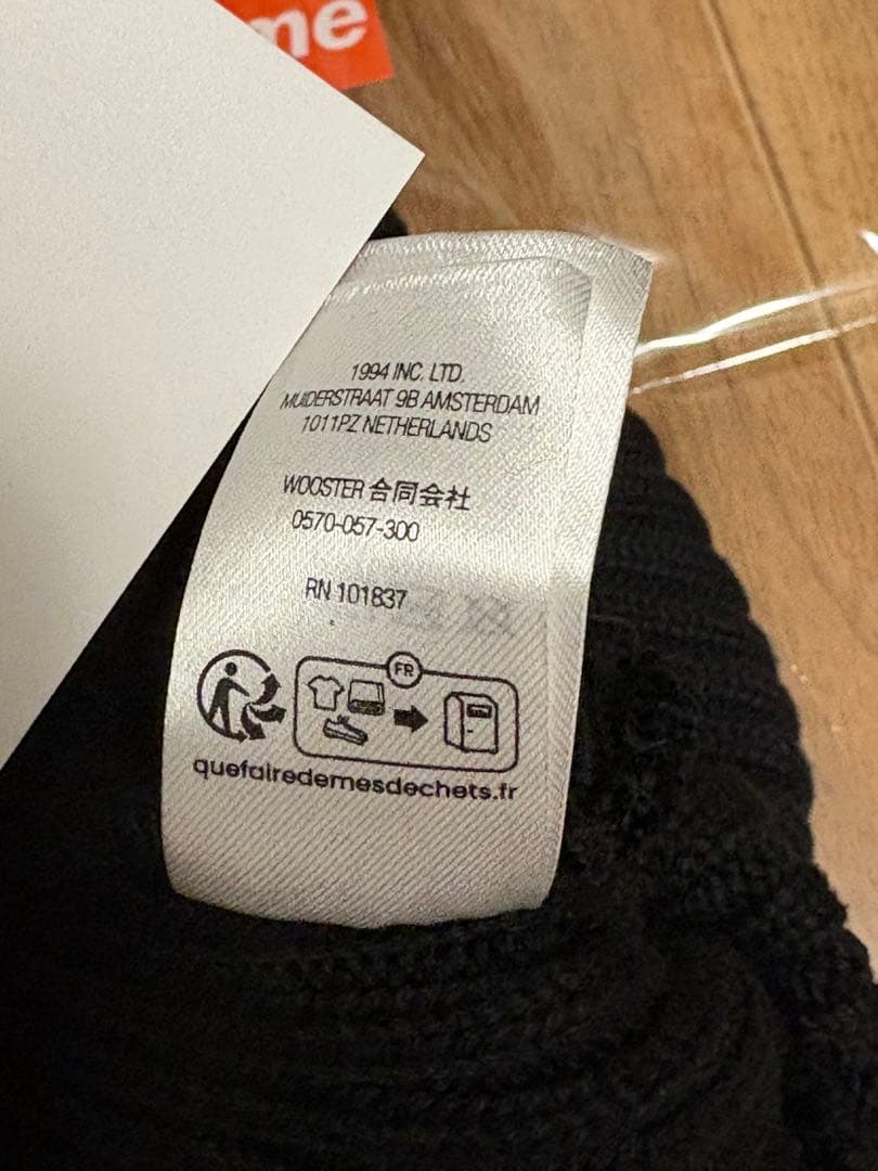 新品⭐️Supreme Overdyed Beanie ブラック黒 boxlogo