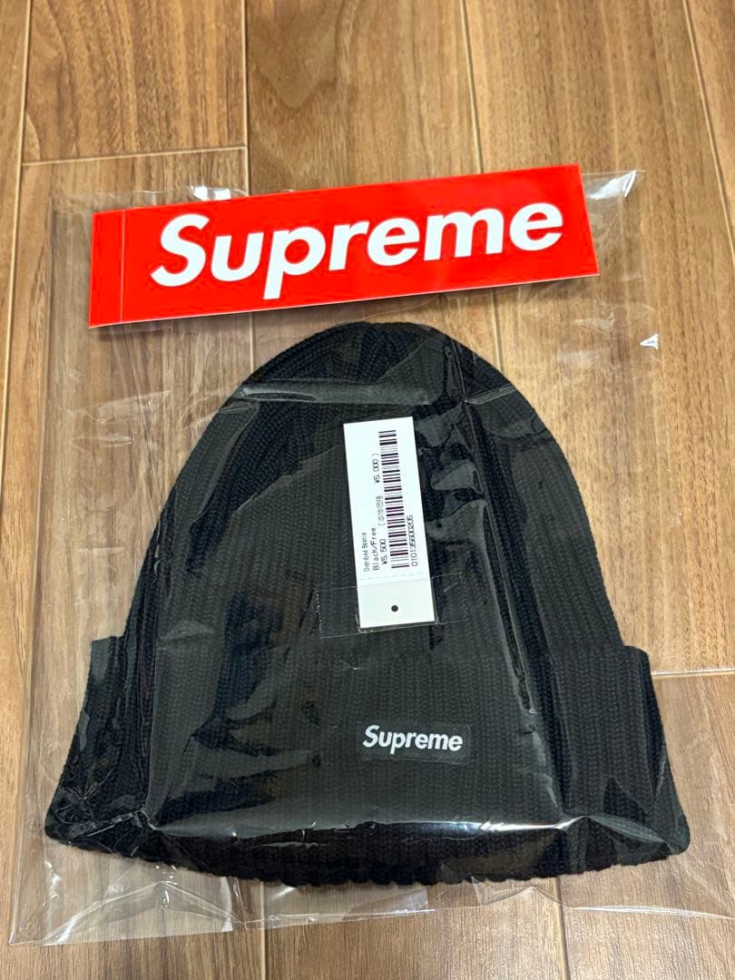 新品⭐️Supreme Overdyed Beanie ブラック黒 boxlogo