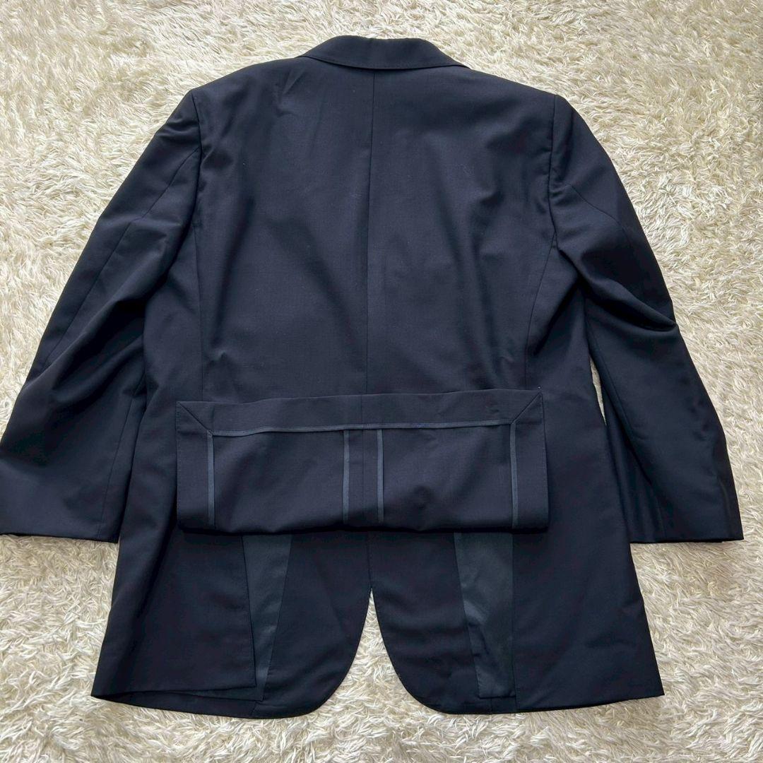 美品✨バーバリー ロンドン　紺ブレ　銀ボタン　ネイビー　背抜き　M相当　モヘヤ混