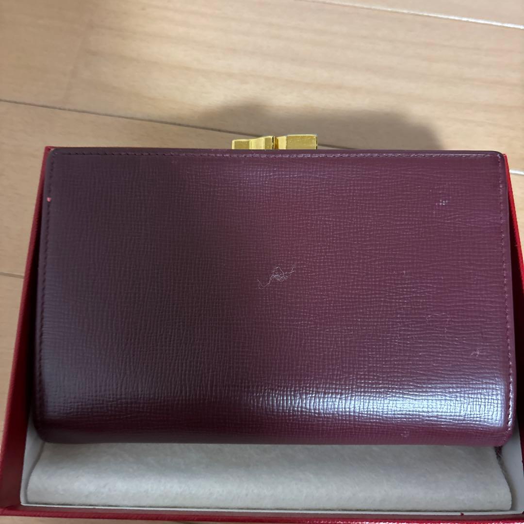 ビンテージ　カルティエ　Cartier 折財布　がま口