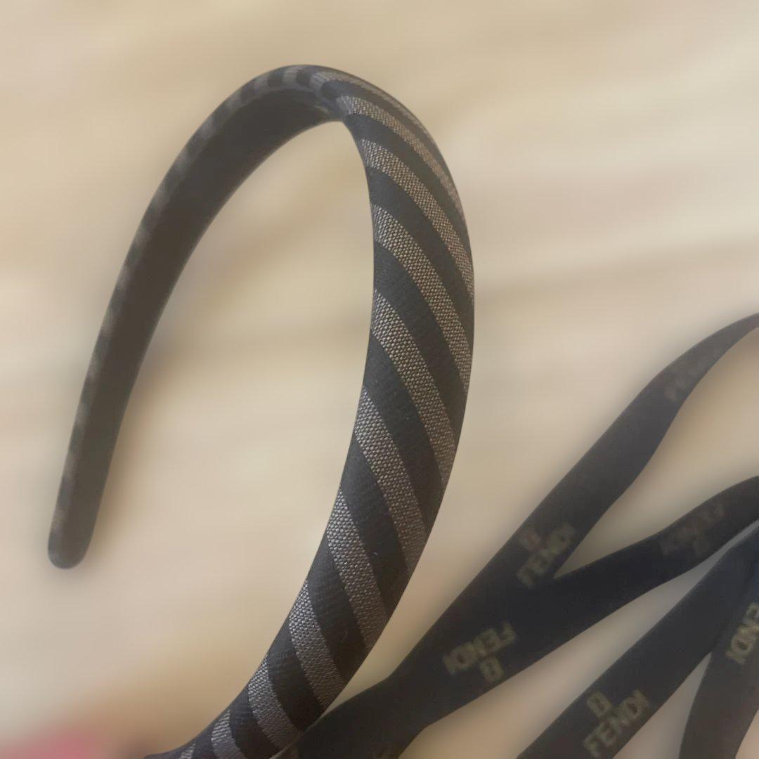 【新品】FENDI カチューシャ ペカン柄　おまけラッピングリボン付