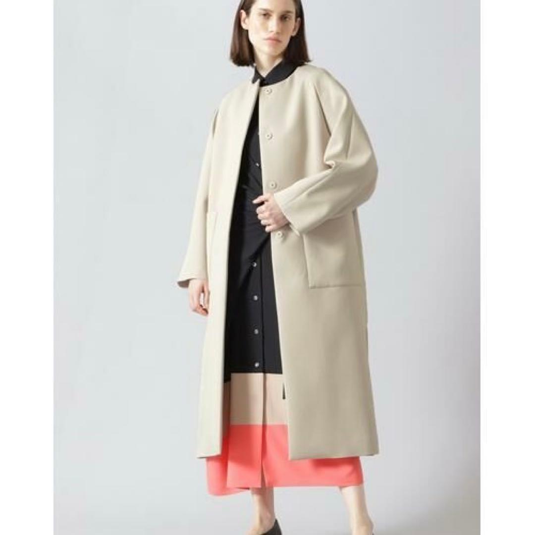 試着のみ ADORE アドーア トリプルクロスコート 36 ネイビー 7万円