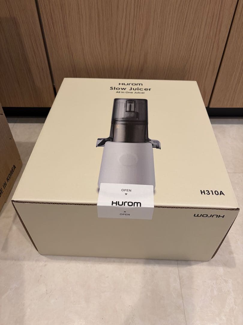 【新品未使用】 ヒューロム スロージューサー H310A WHITE