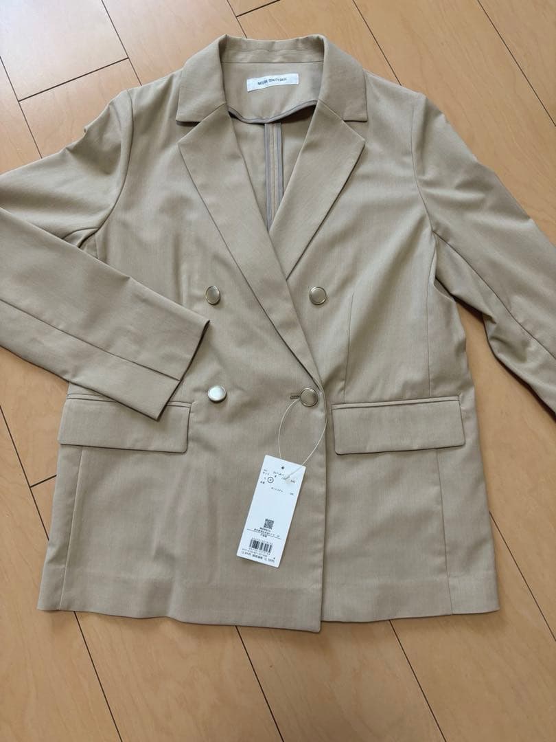 新品【NATURAL BEAUTY BASIC】リネンライクボクシージャケット