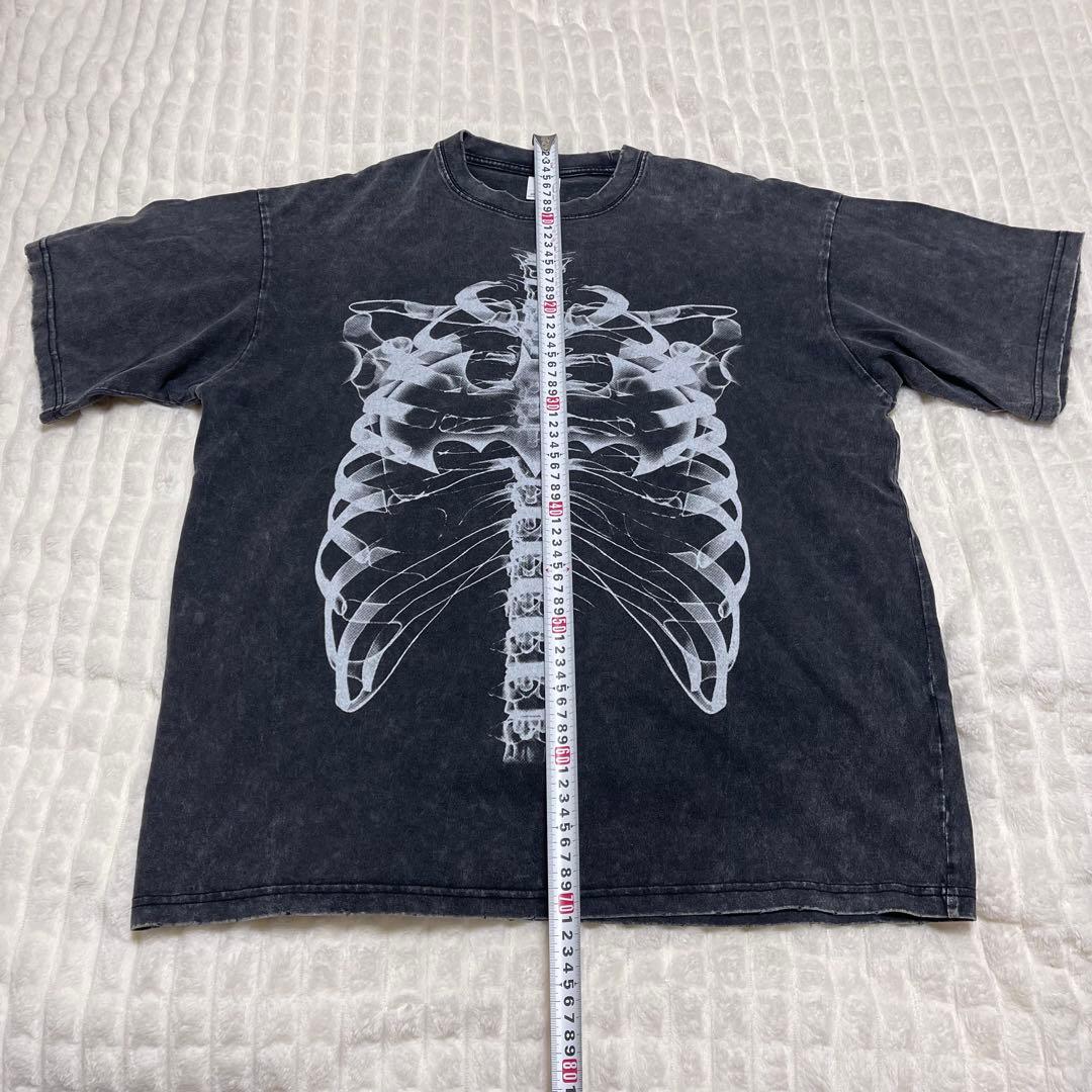 ARTIEMASTER ダメージ加工 レントゲン スケルトン プリント Tシャツ