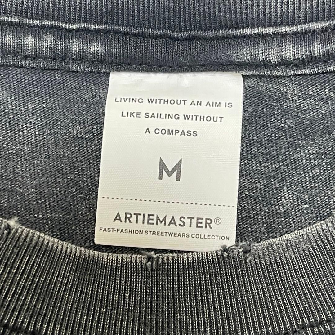 ARTIEMASTER ダメージ加工 レントゲン スケルトン プリント Tシャツ
