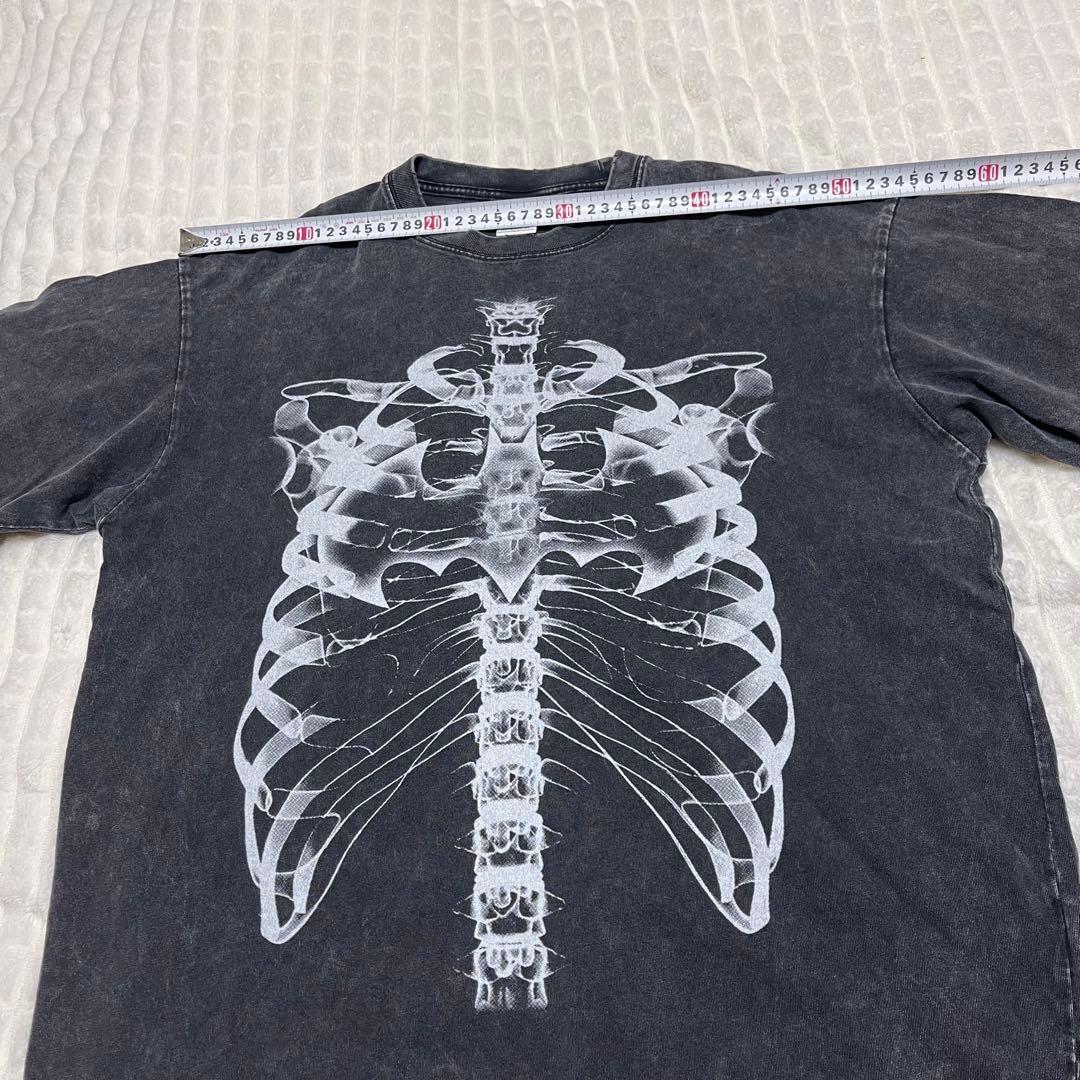 ARTIEMASTER ダメージ加工 レントゲン スケルトン プリント Tシャツ