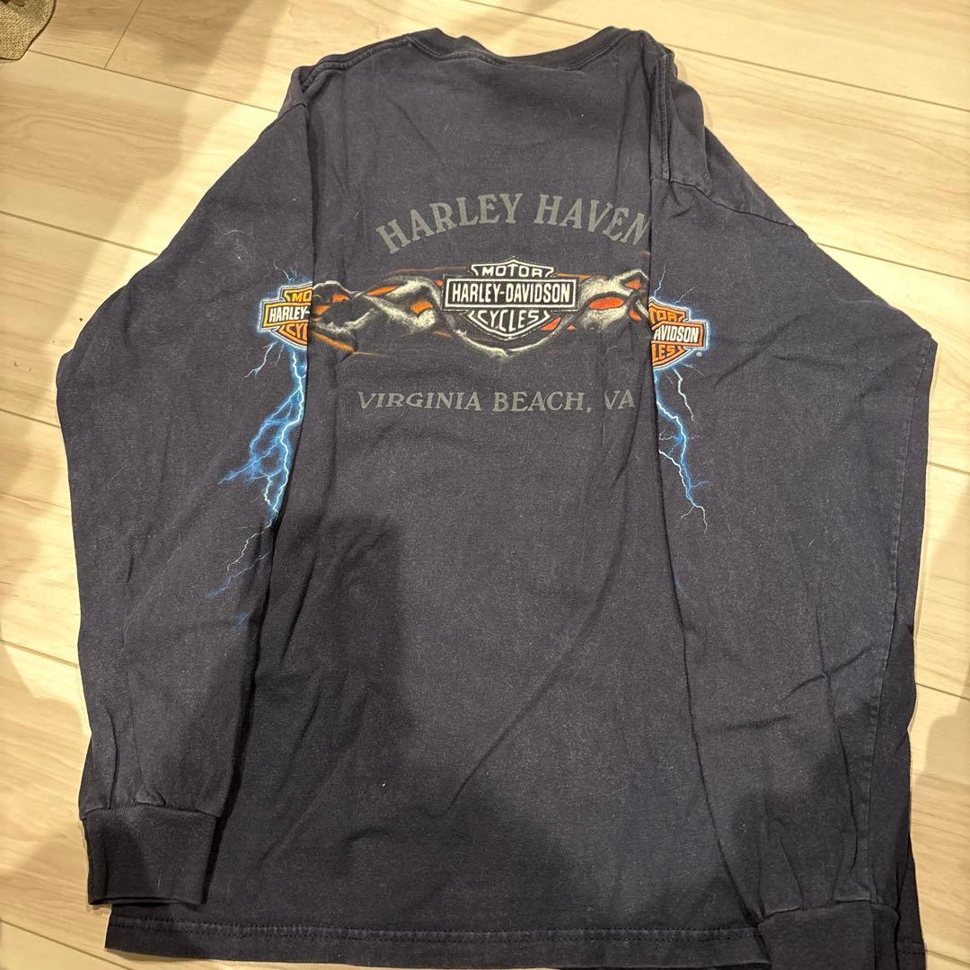 Harley-Davidson ロングスリーブTシャツ M ネイビー