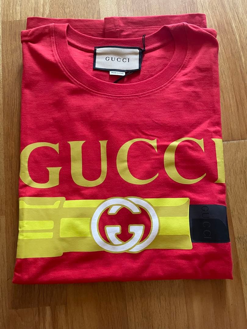 Gucci Red T-shirts Lip stick柄 TシャツSサイズ