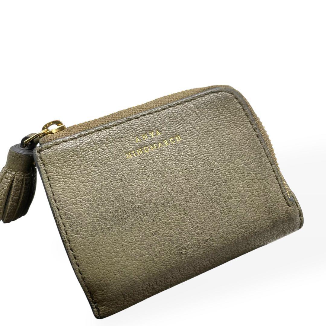 美品　ANYA HINDMARCH 　三つ折り財布　コンパクトウォレット