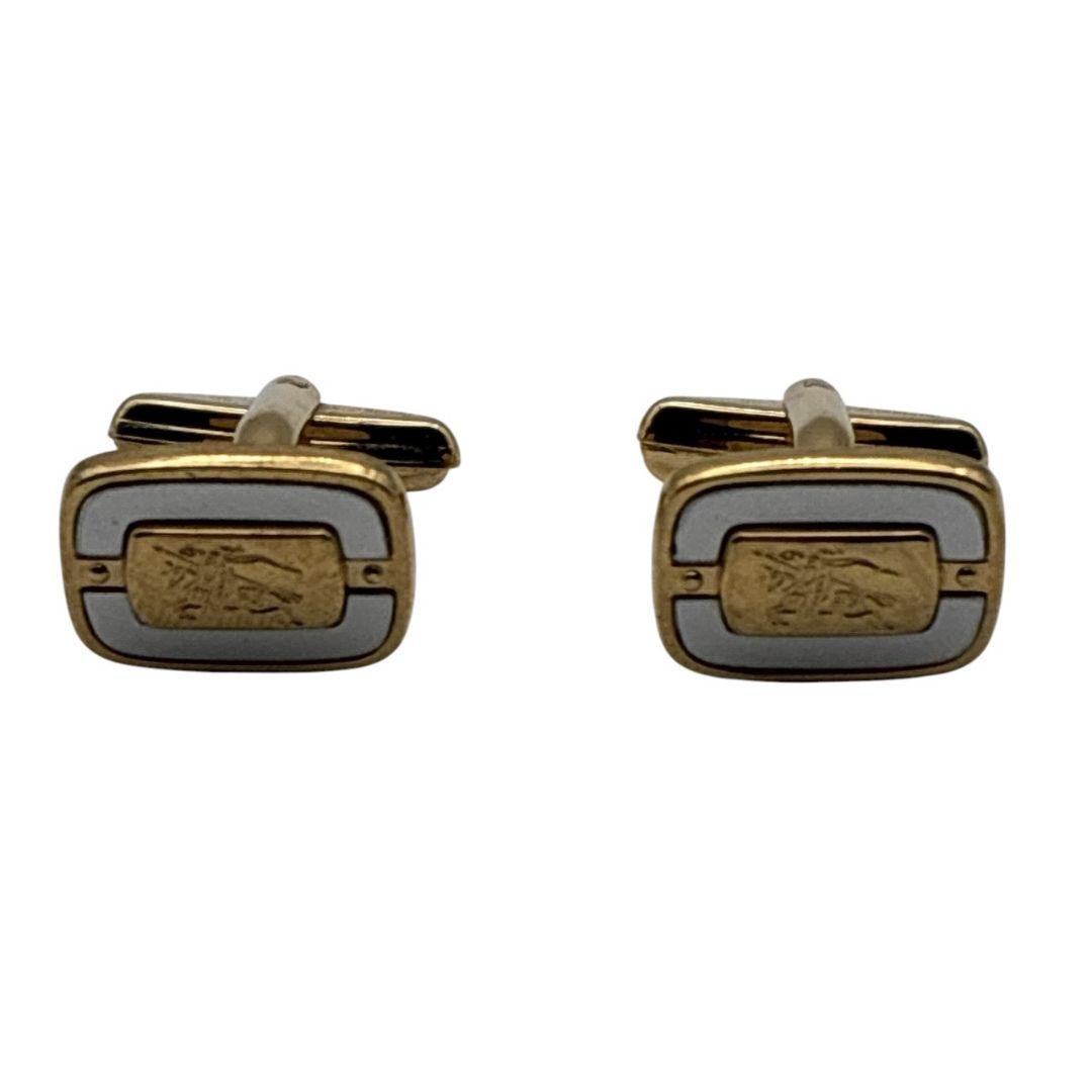 美品✨BURBERRY バーバリー カフス ネクタイピン セット ロゴ ゴールド