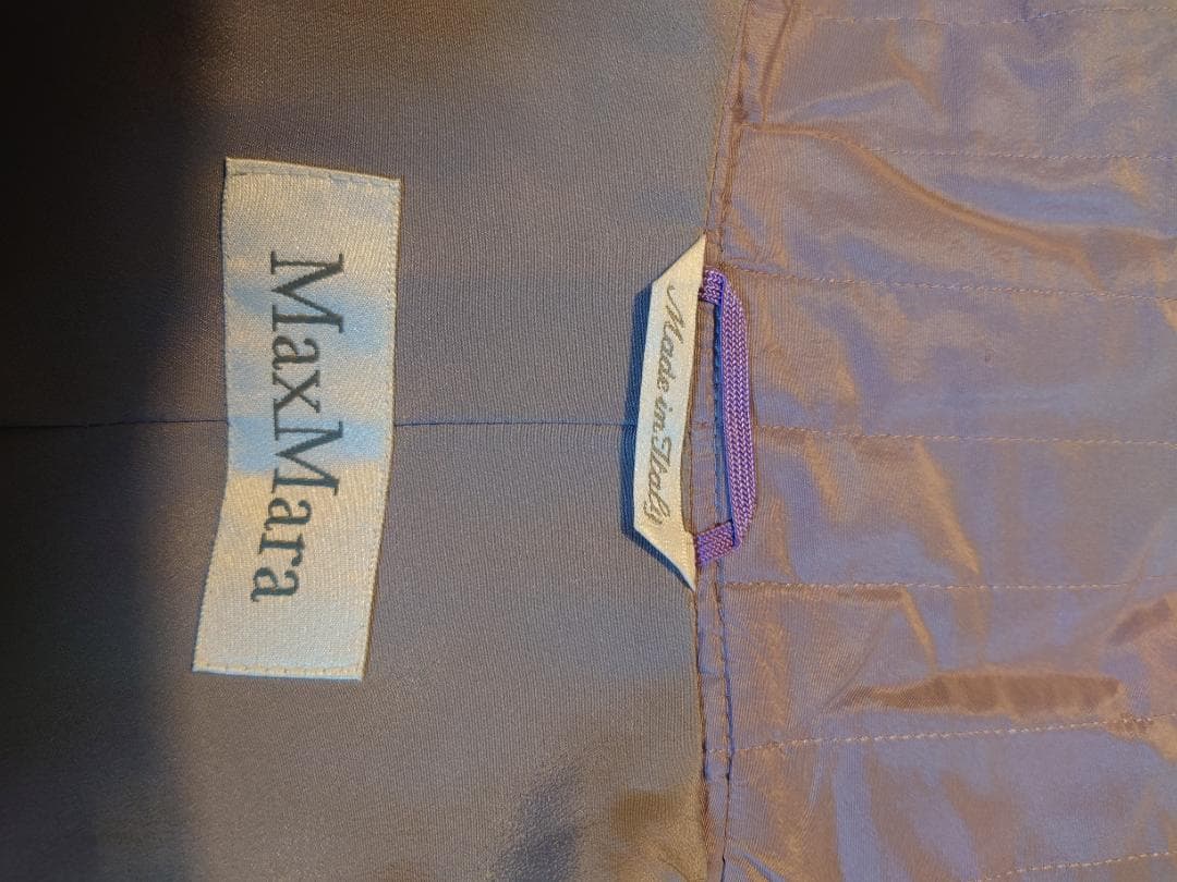 再再値下げ☆新品タグ付き白タグMAXMARAジャケットシルク４３%☆ラベンダーL