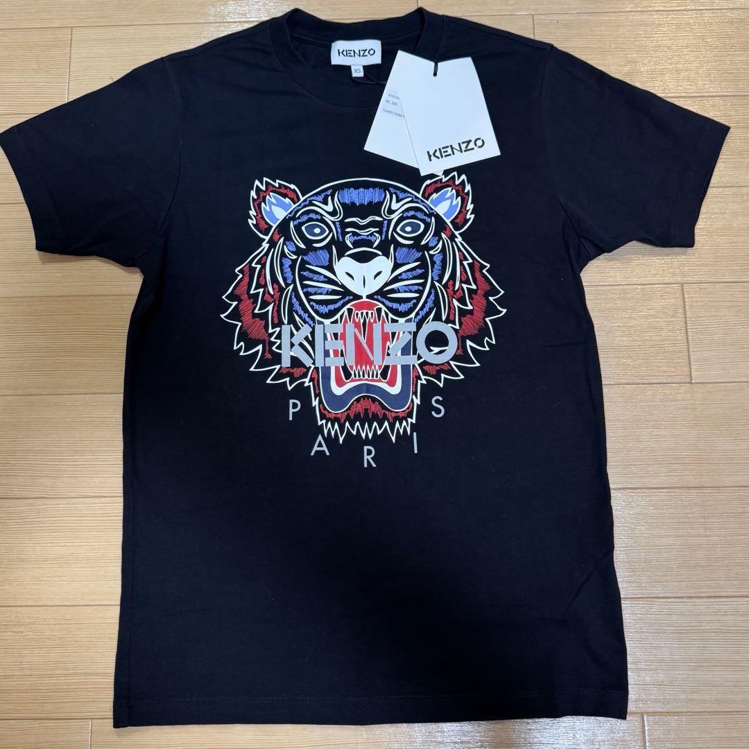 (ちび)KENZO Tシャツ ケンゾー 黒Tシャツ XSサイズ 未使用品