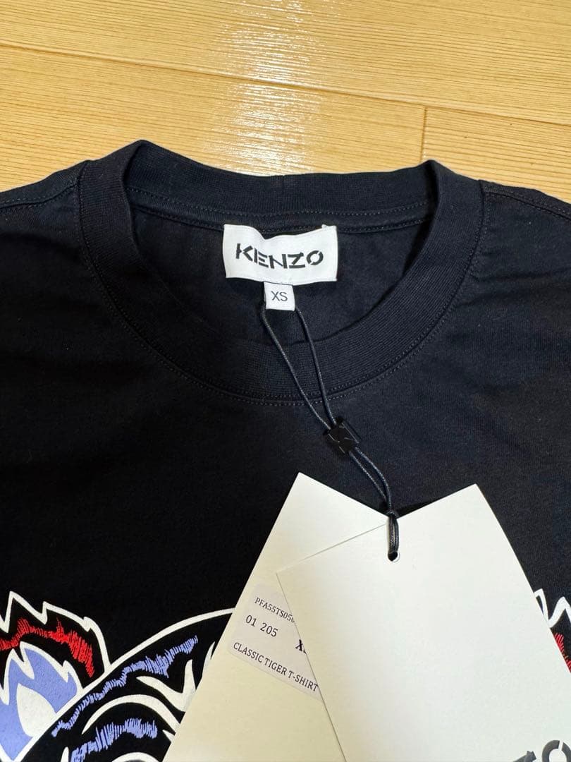 (ちび)KENZO Tシャツ ケンゾー 黒Tシャツ XSサイズ 未使用品