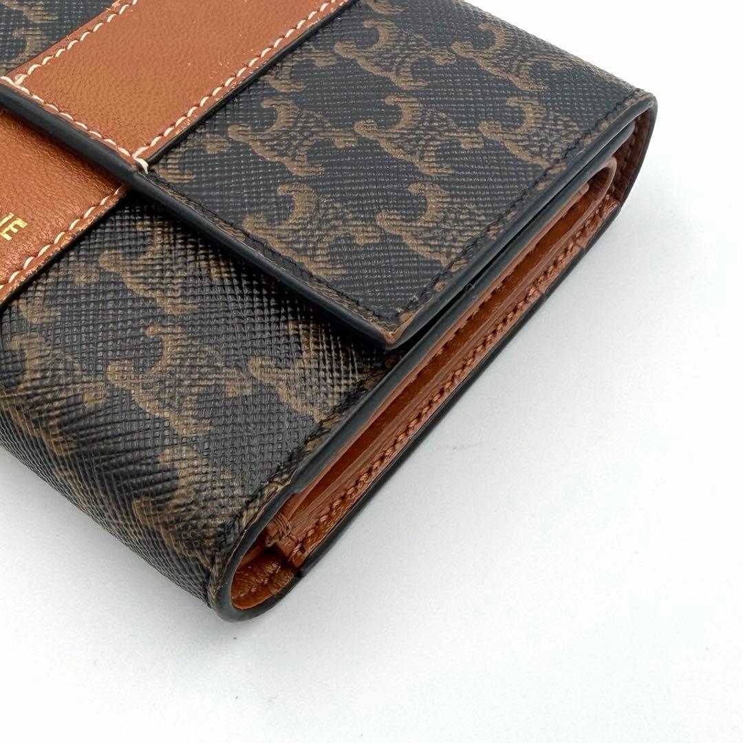 美品✨CELINE セリーヌ トリフォールド コンパクトウォレット 財布