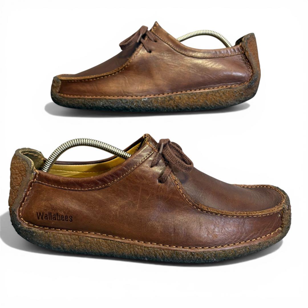 【美品】CLARKS■ナタリー■ブラウンレザー★モカシンシューズ