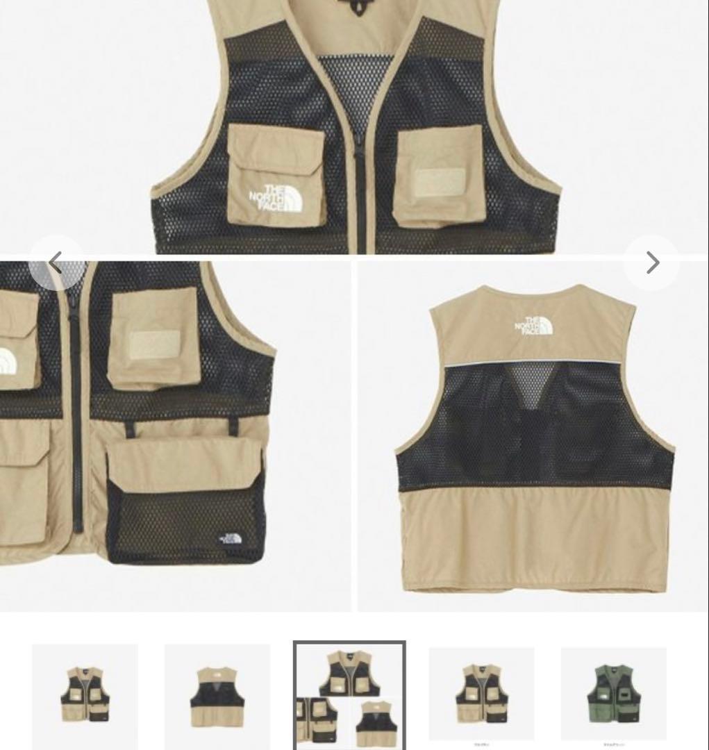 The North Face アウトドア ベスト ベージュ