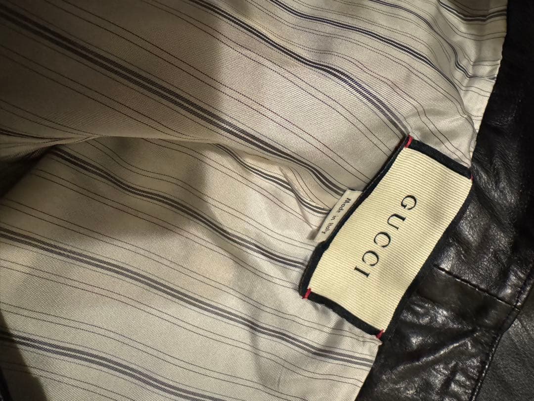 GUCCI レザーパンツ　スラックス　新品 48サイズ イタリア製 正規品