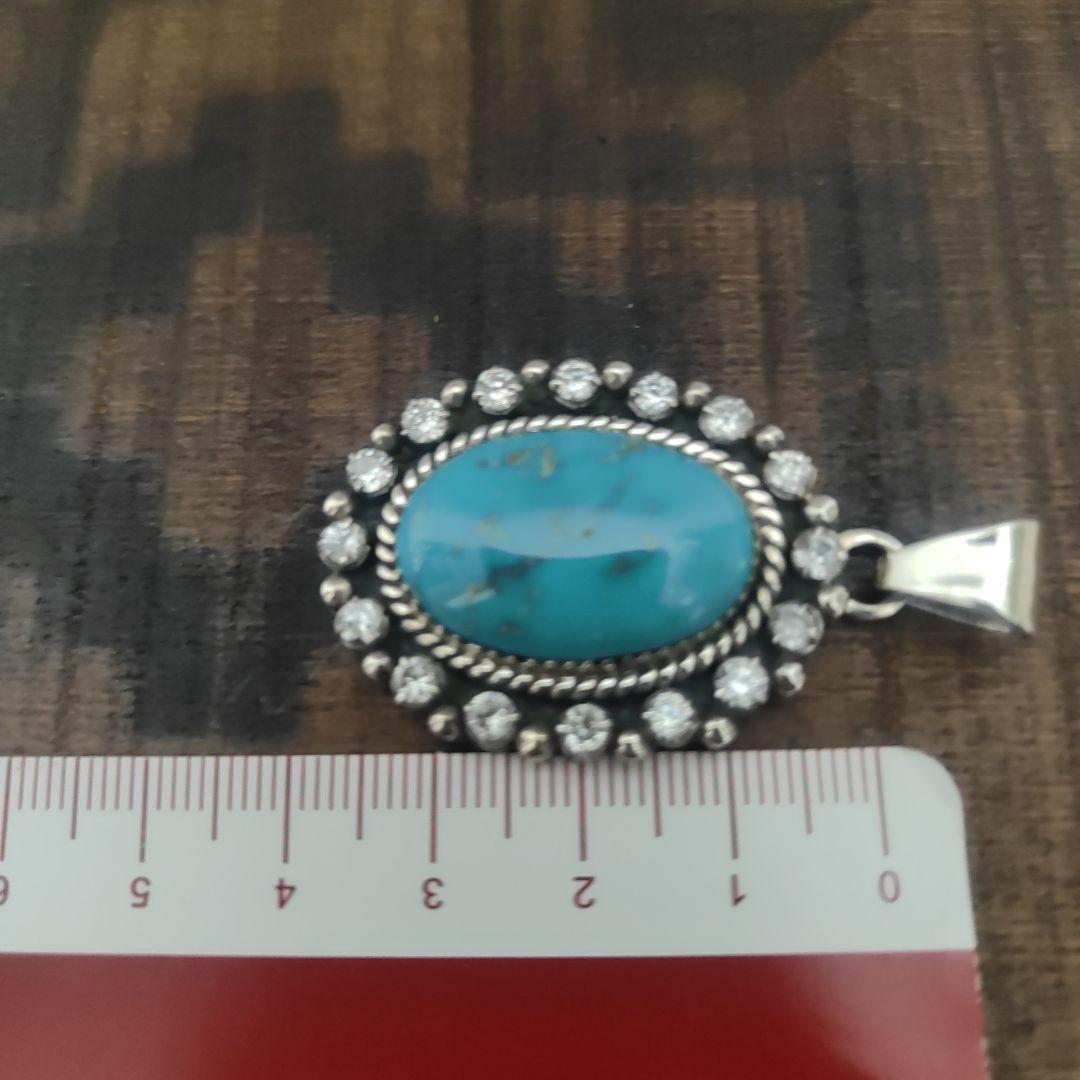 シルバー ペンダント　ネックレス　ターコイズ　STERLING　インディアン
