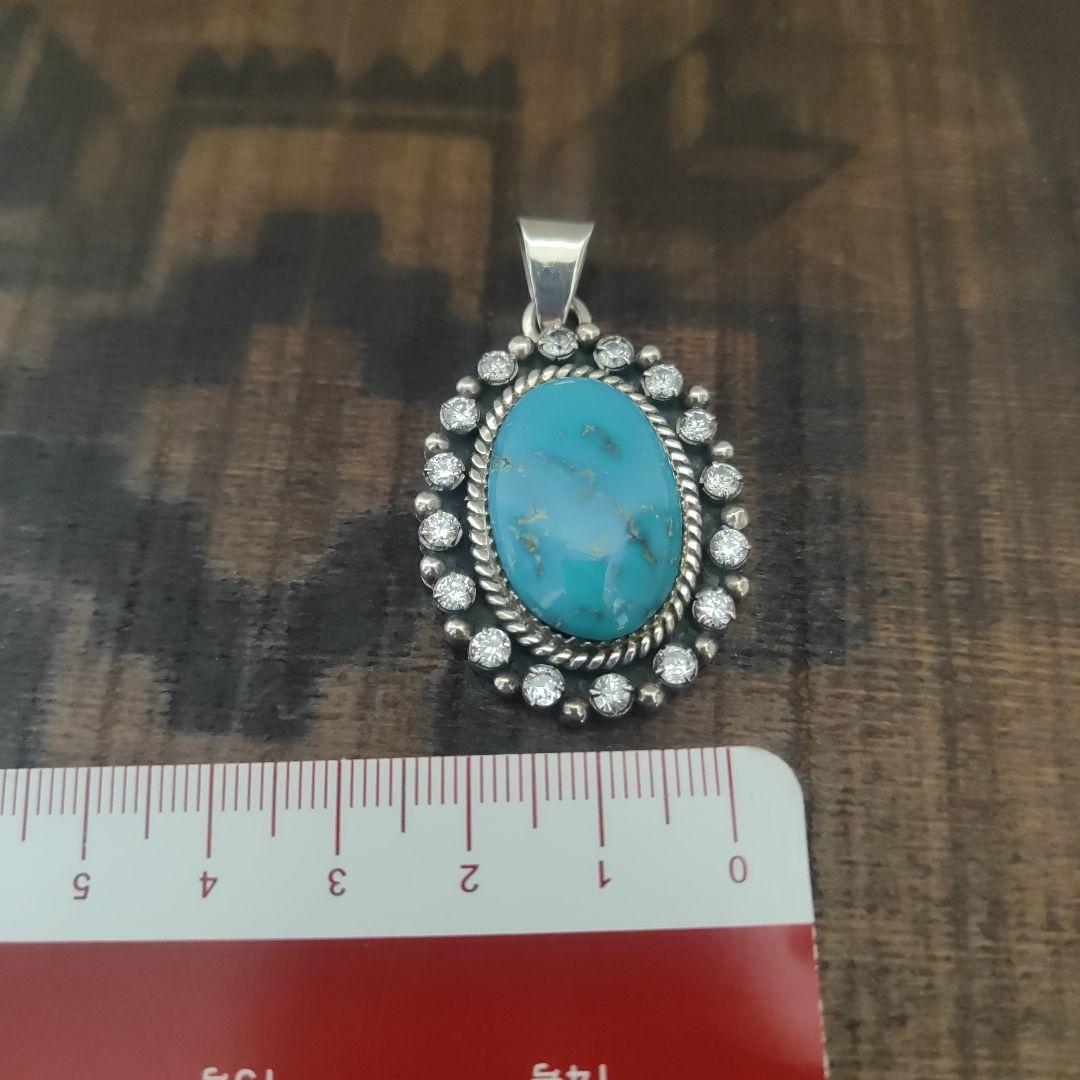 シルバー ペンダント　ネックレス　ターコイズ　STERLING　インディアン