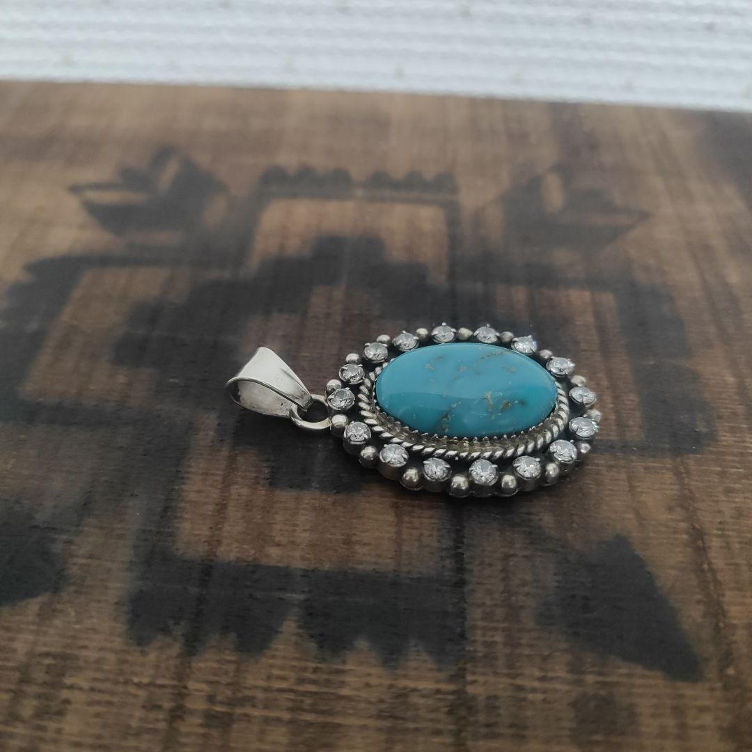 シルバー ペンダント　ネックレス　ターコイズ　STERLING　インディアン