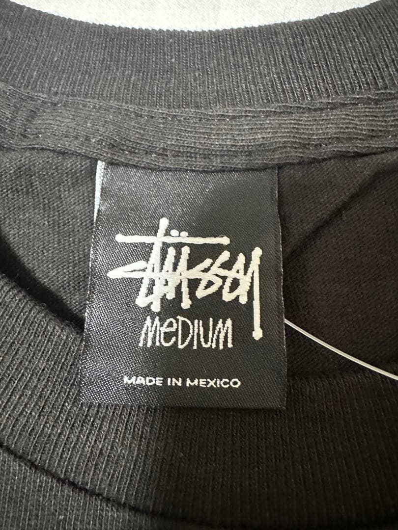 新品未使用Stüssy ブラック フラグメントチャリティTシャツ　M