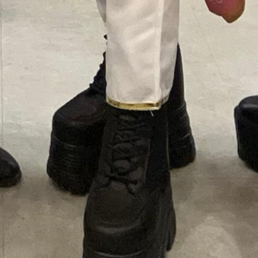 タオバオ 黒 シークレットブーツ 18cm厚底 コスプレ