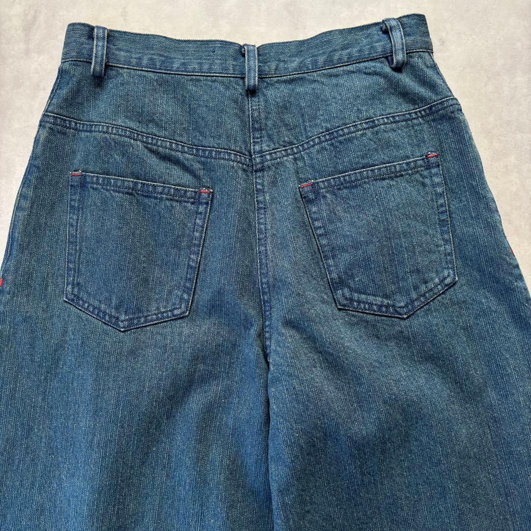 未使用✨PINUE ピヌエ タック ワイド デニム パンツ ジーンズ M