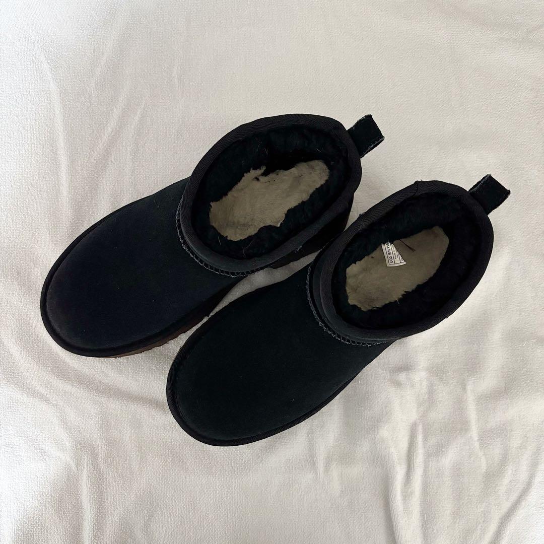 i*a様 【大幅値下げ中】UGG 厚底ムートンブーツ black 24.0cm