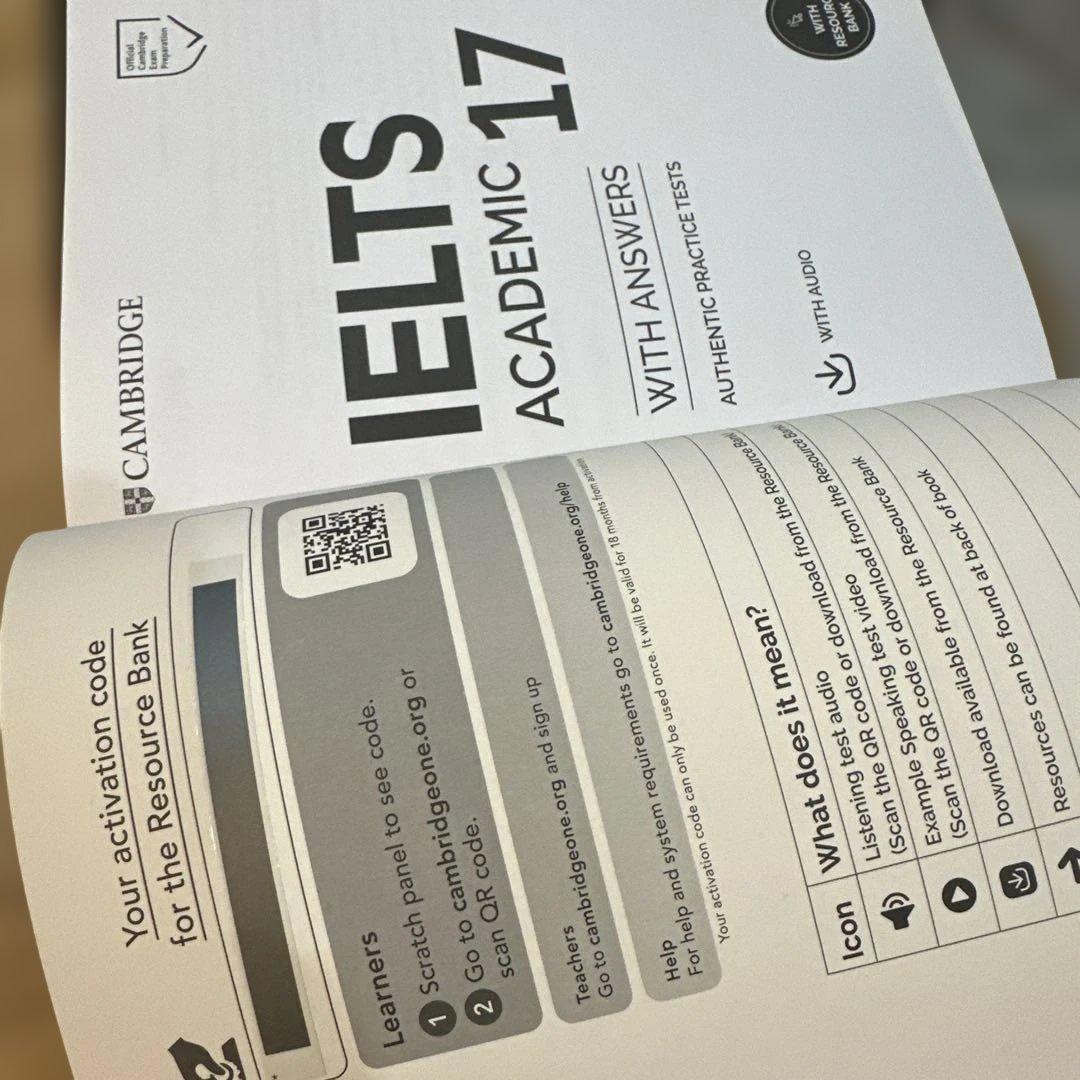 IELTS Academic 15-18 （リソースバンク・コード未使用）