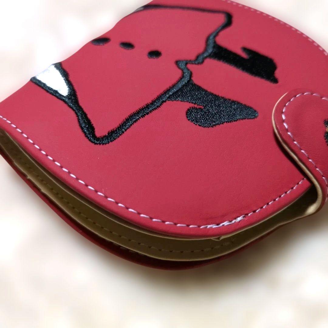 MOOMIN×Kitamura　二つ折り財布　リトルミイ　刺繍