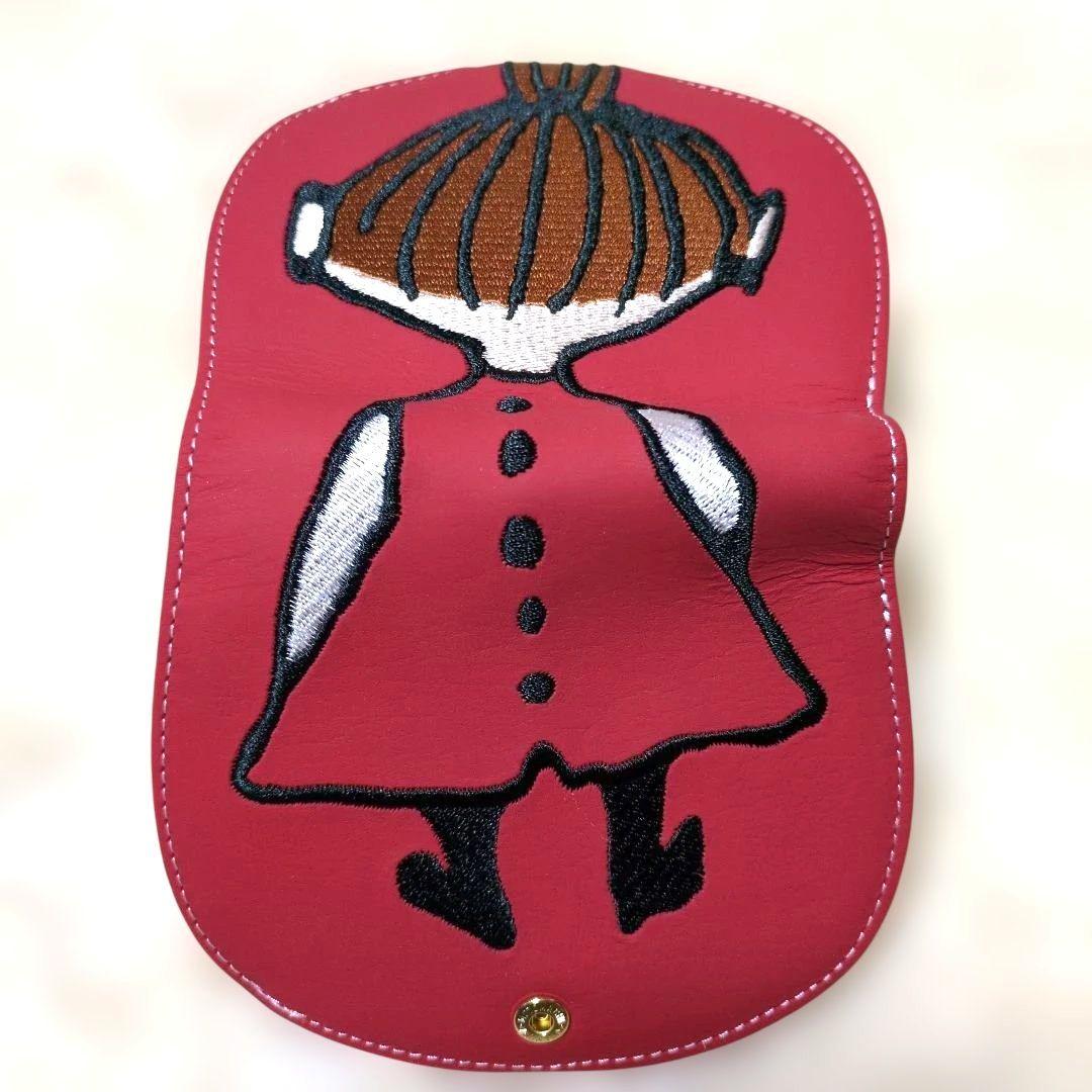 MOOMIN×Kitamura　二つ折り財布　リトルミイ　刺繍