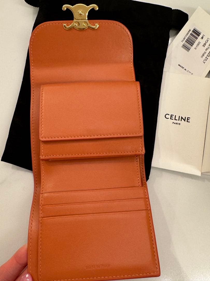 【新品】CELINEトリオンフ ミニウォレット