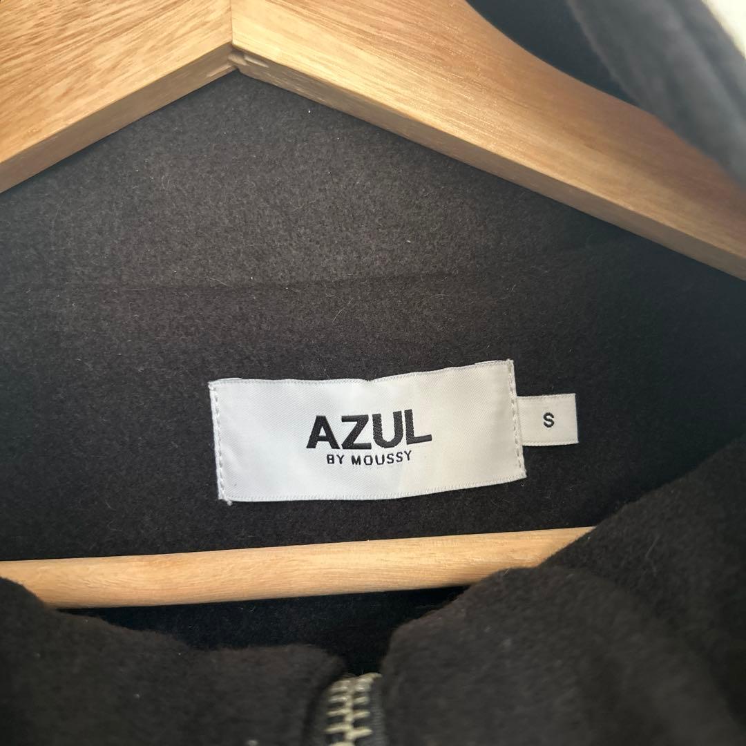 AZUL by moussy ブラック ロングコート