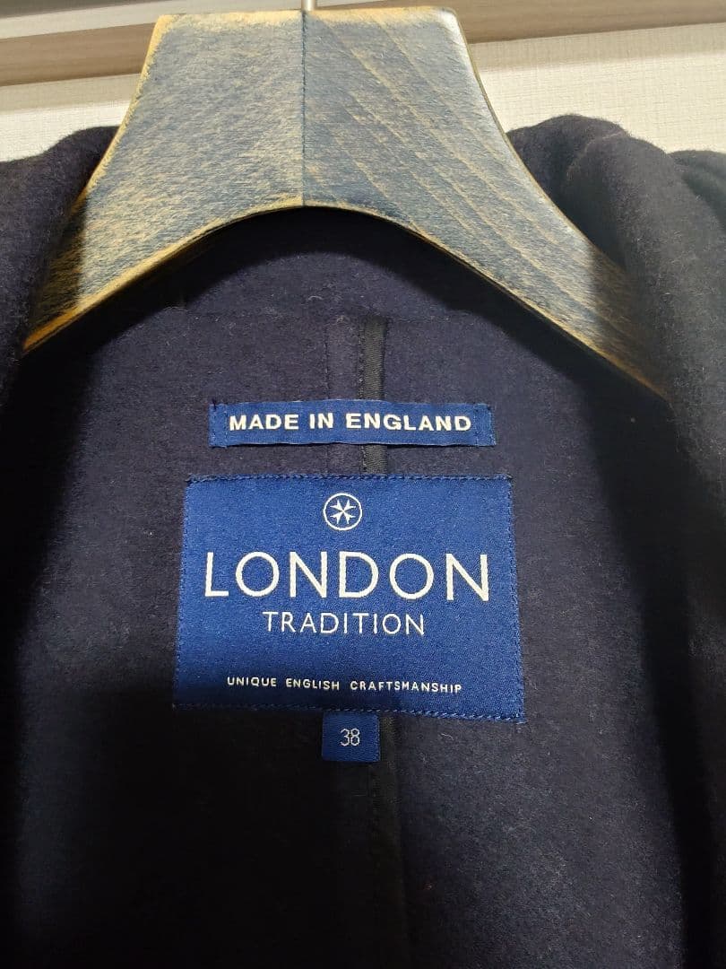 LONDON TRADITION ダッフルコート ネイビー 38