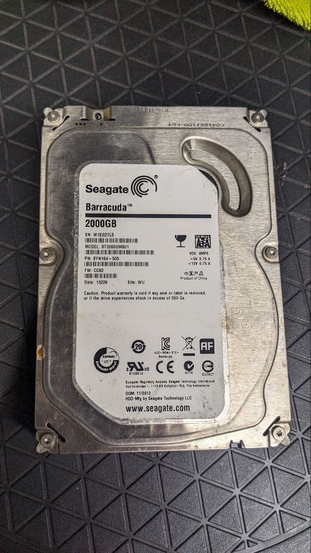 HDD 4TB 3TB 2TB 1TB 6個 まとめ