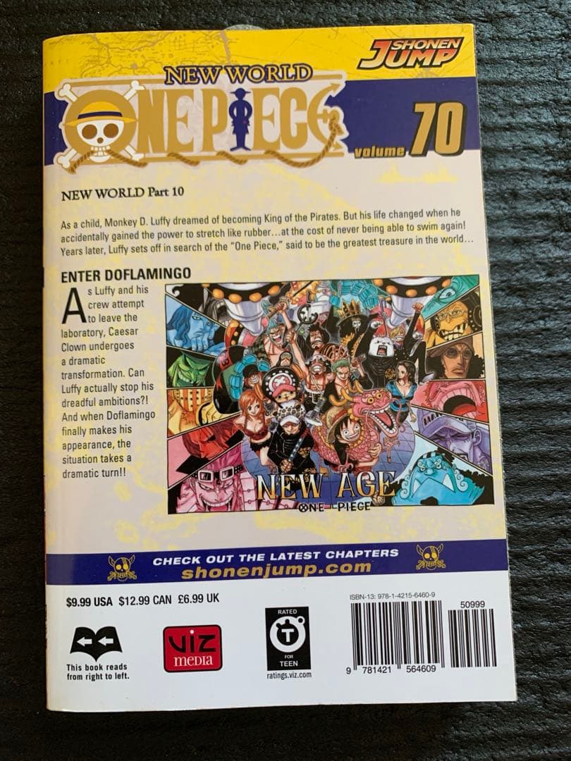 【7】ワンピース ONE PIECE 漫画 セット 英語版66巻-69巻