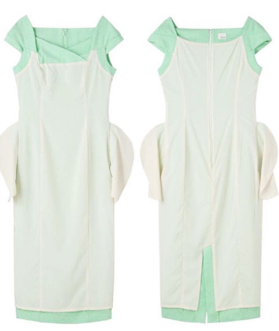 美品 JENNE ジェンヌ シックストレートワンピース S 夏