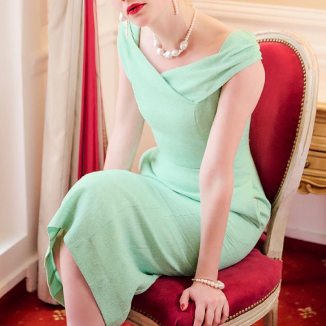 美品 JENNE ジェンヌ シックストレートワンピース S 夏
