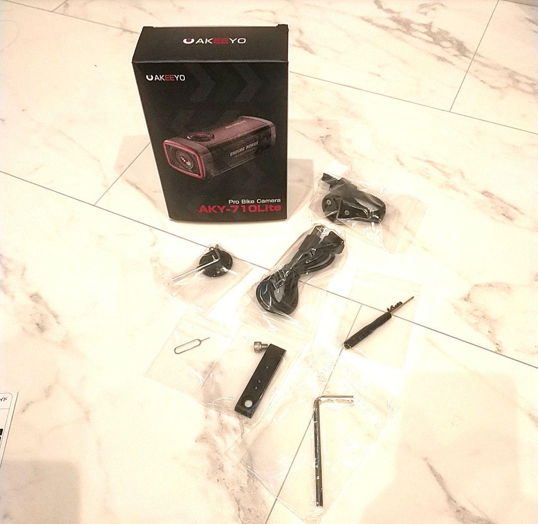 充電式 バイク ドライブレコーダー AKEEYO AKY-710LITE 2K
