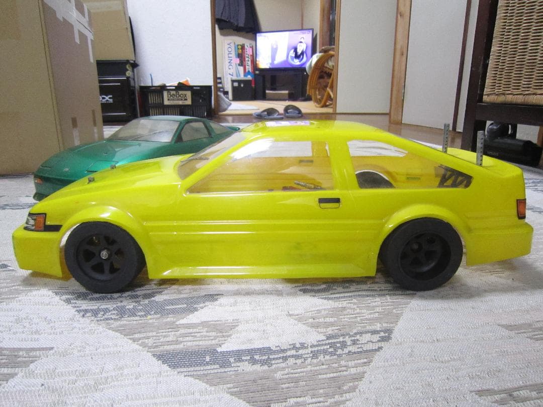 鬼レア 1/10 タミヤ Cカーシャーシ AE85 180SX 中期 カイダック