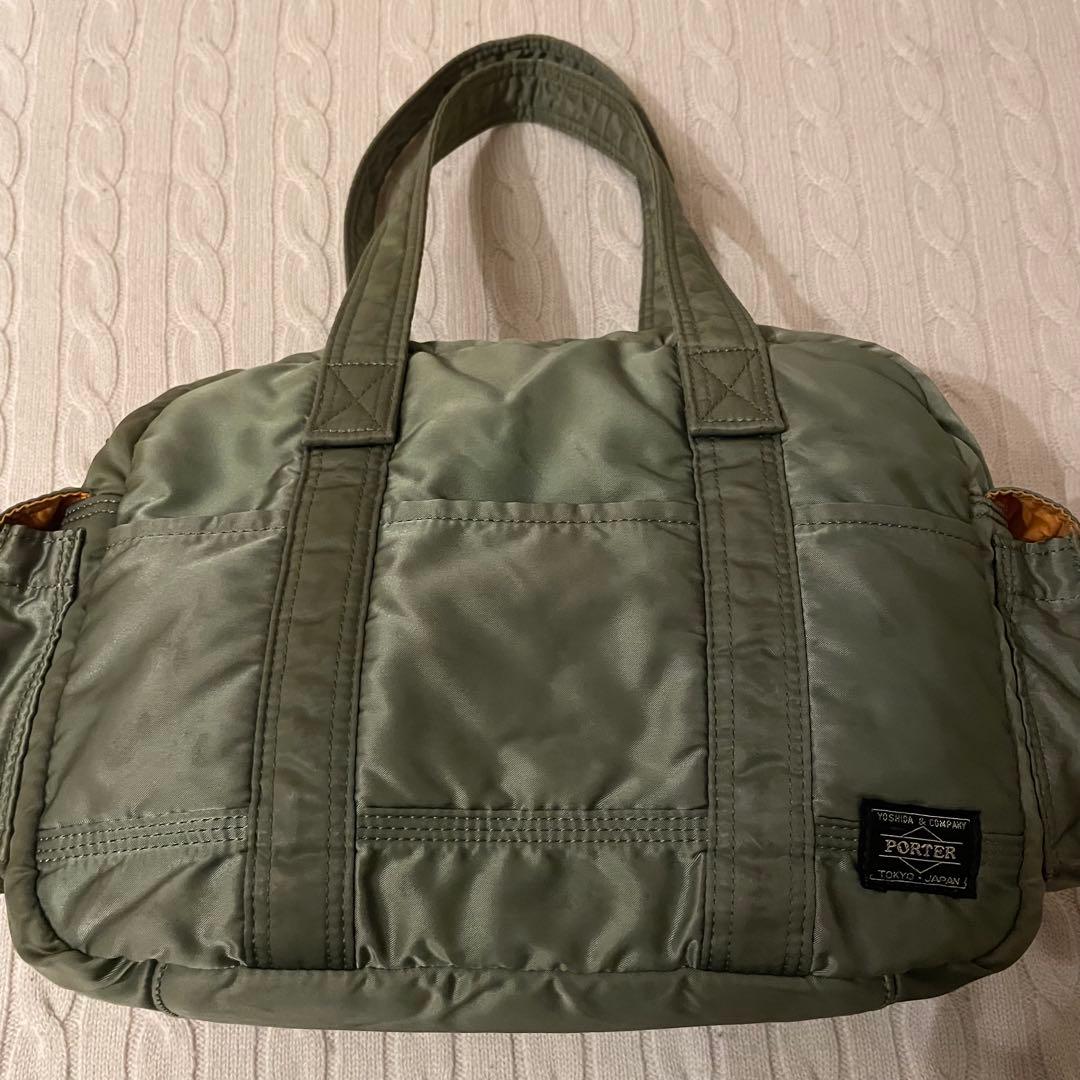 【美品✨】PORTER タンカー ダッフルバッグ ボストンバック セージグリーン