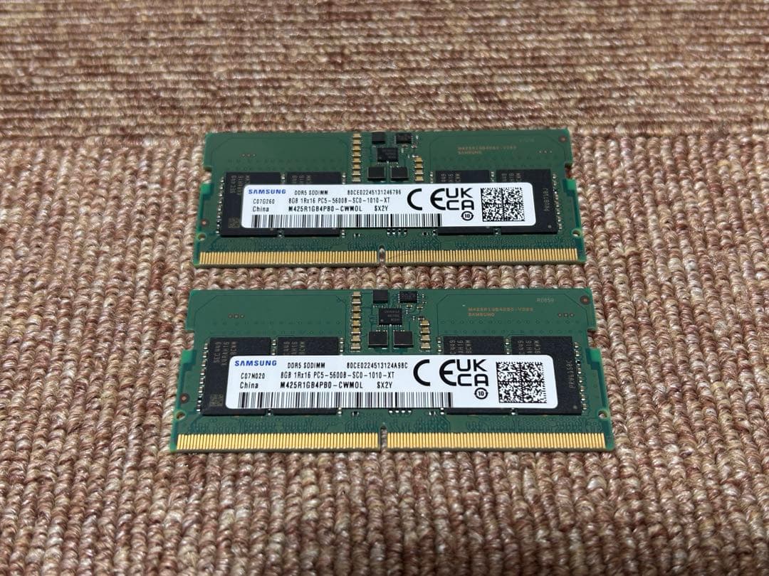 星*海様 DDR5 5600 16GB SODIMM ノート用 Samsung