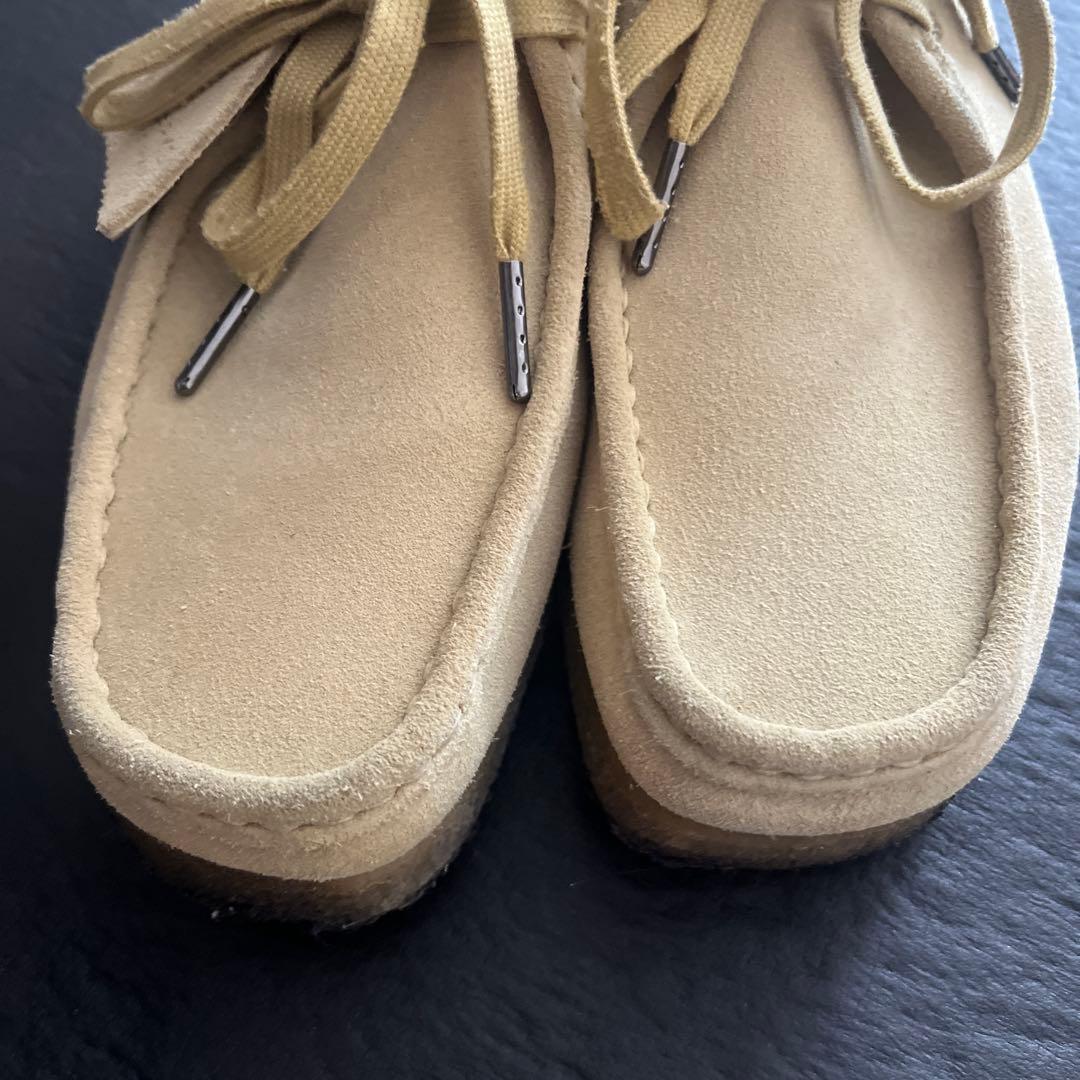 Clarks クラークス ワラビー スエード ベージュ 24.5cm