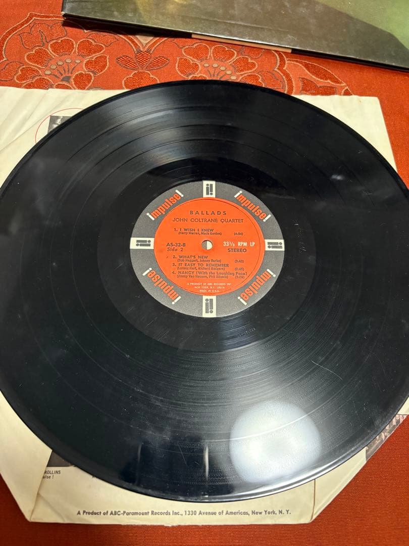 【値下げ中！】John Coltrane Ballads レコード LP