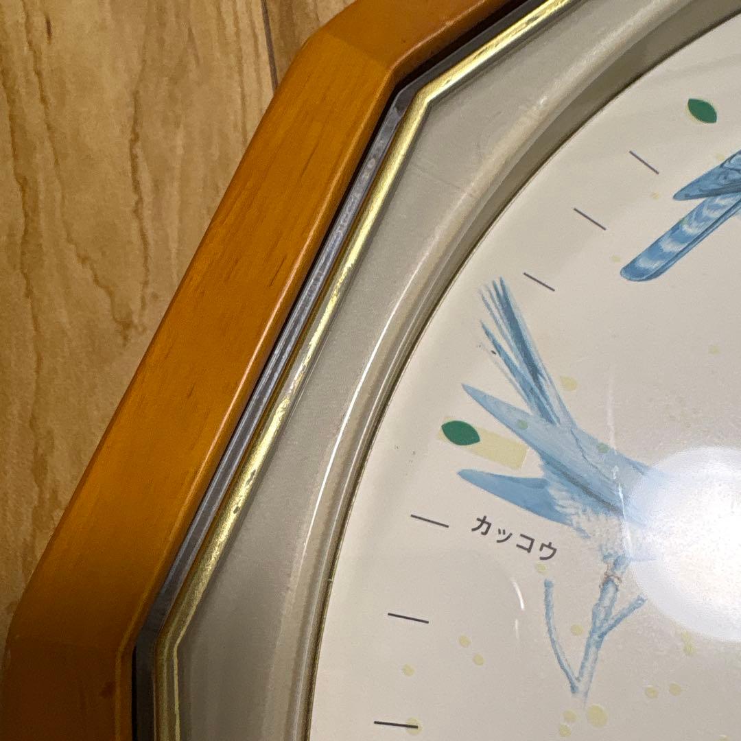 エルジン 壁掛け時計 メロディ時計 電波時計 野鳥