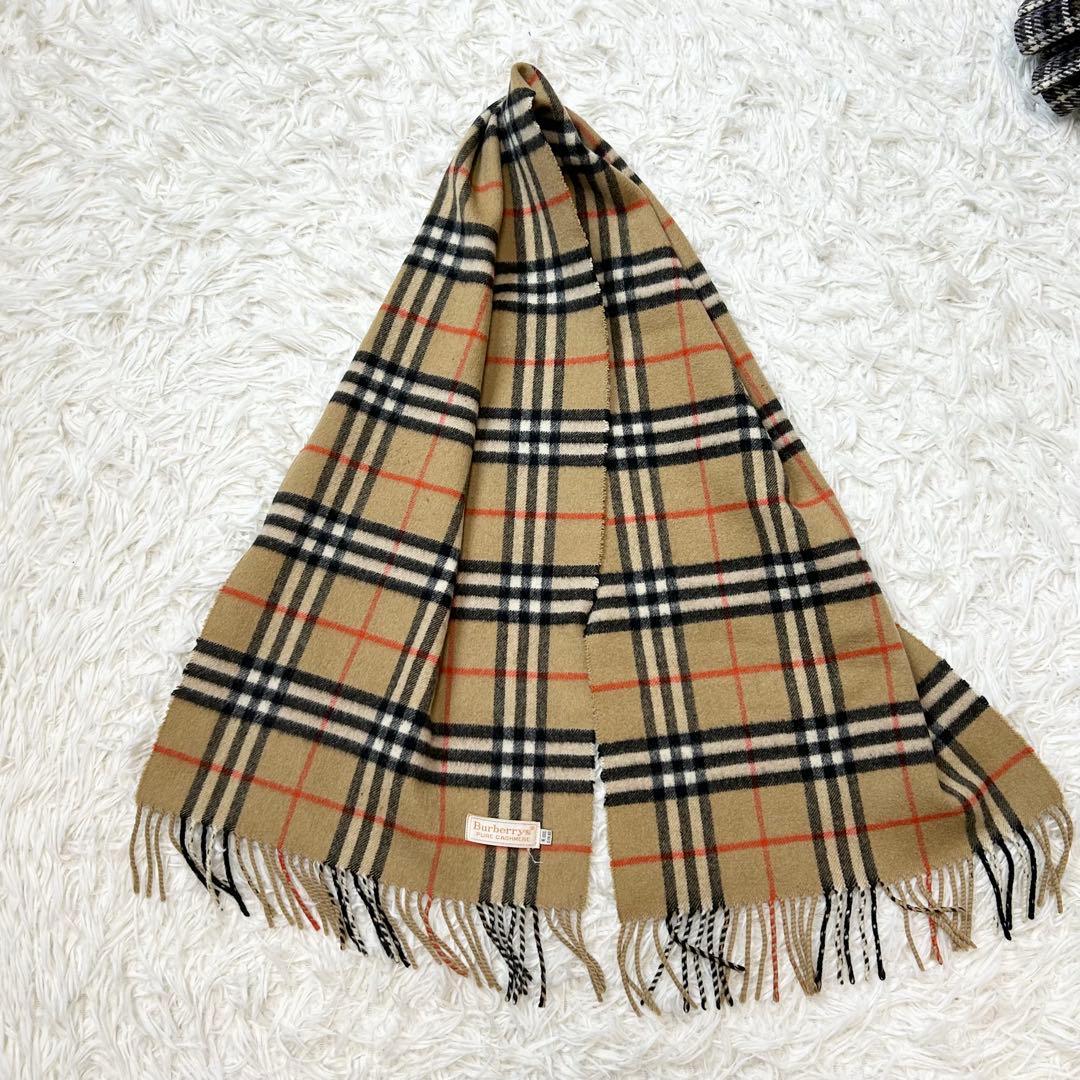 BURBERRY バーバリー マフラー ノバチェック カシミヤ チェック
