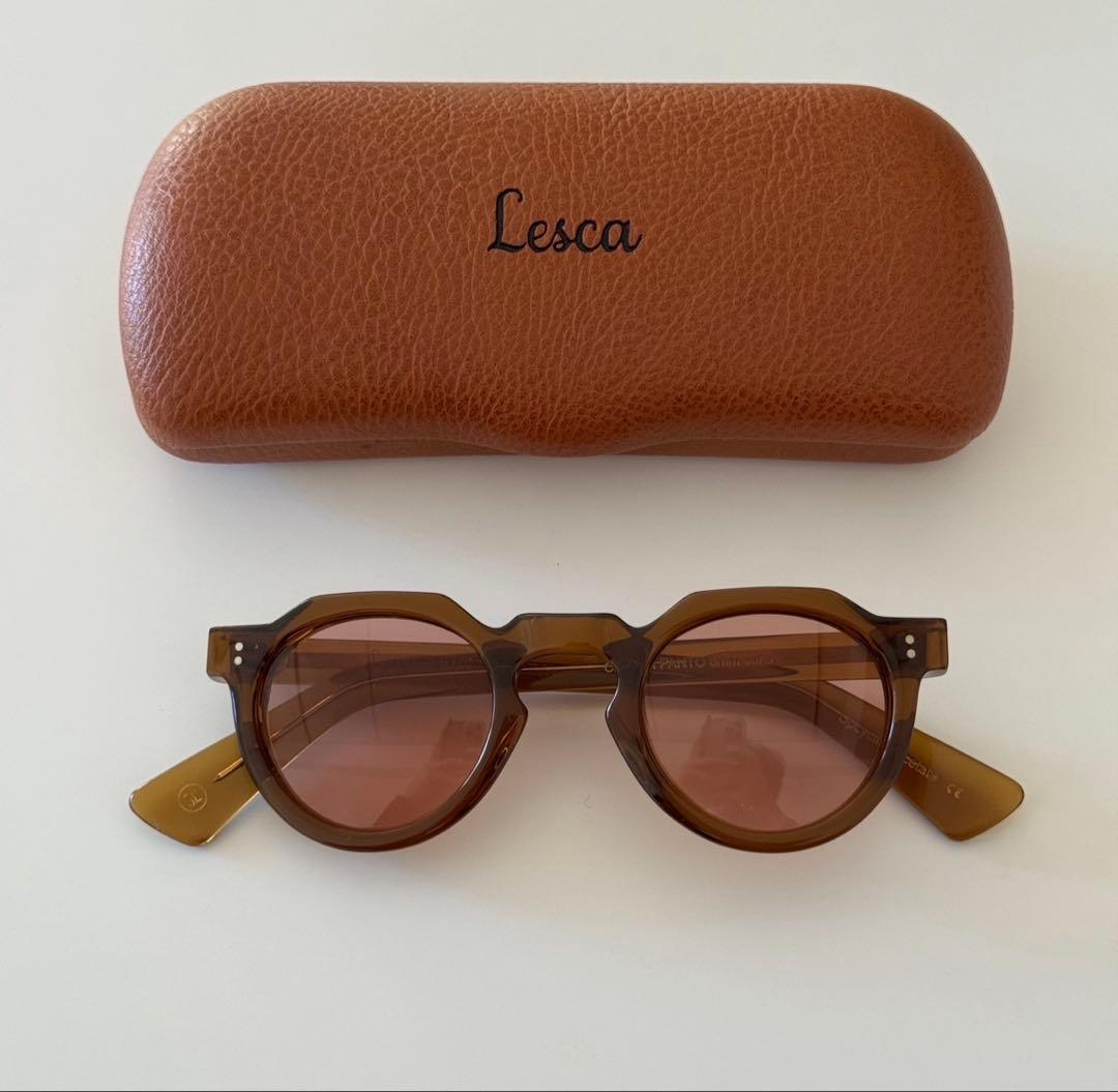 レスカ lesca アップサイクリングアセテート 8mm ピカ ブラウン 琥珀