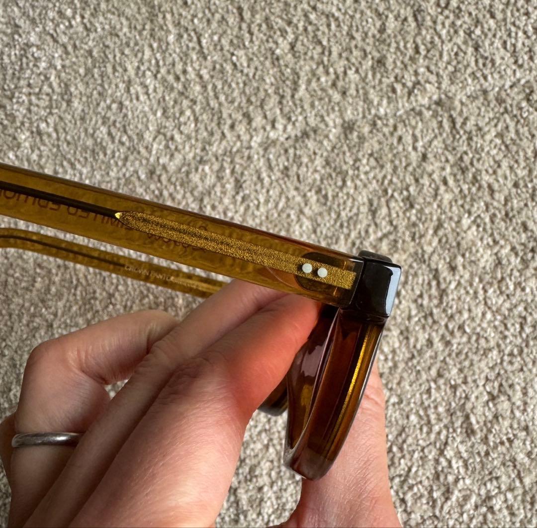 レスカ lesca アップサイクリングアセテート 8mm ピカ ブラウン 琥珀