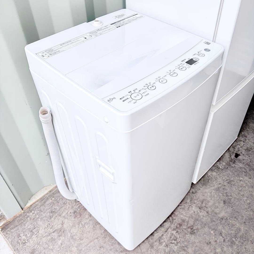 運搬取付無料！ホワイト系純正AQUA・Haier冷蔵庫洗濯機＋レンジ3点セット！